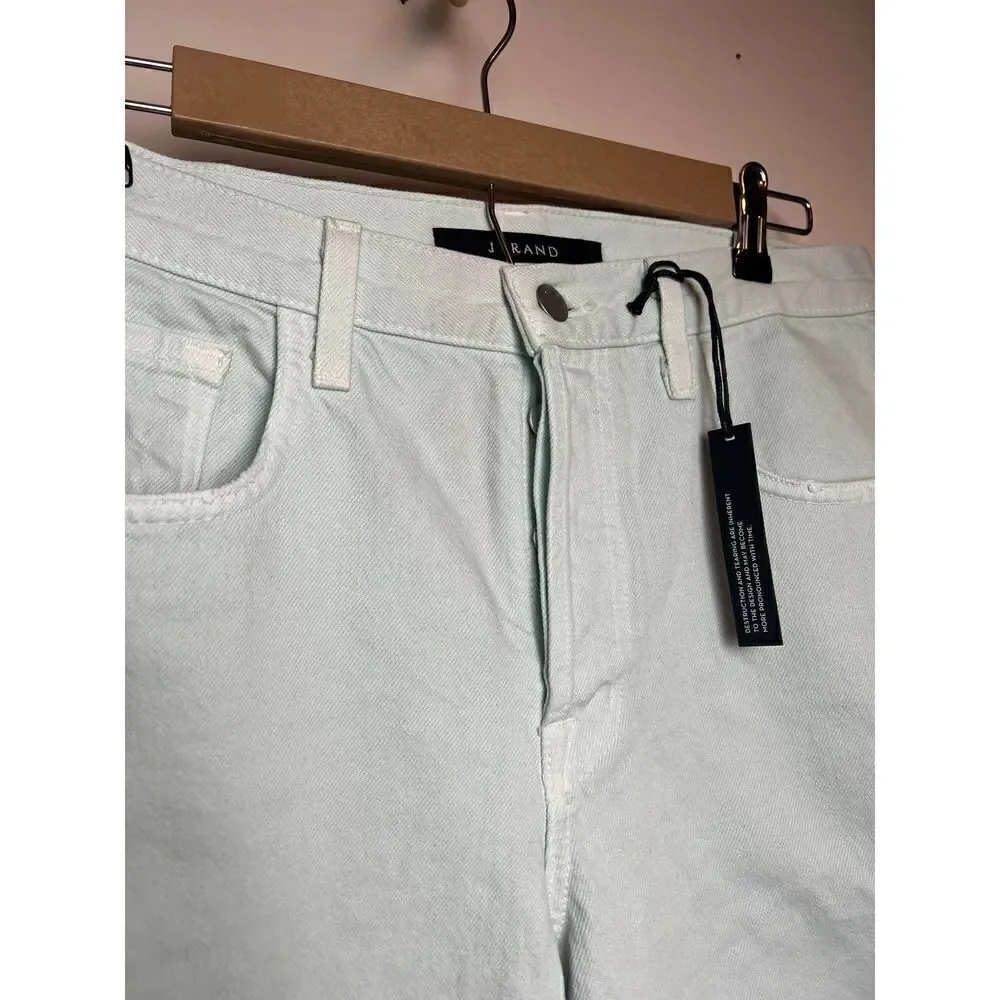 J. Brand Spearmint Destruct Wayne Crop Jeans NWT Sz. 28